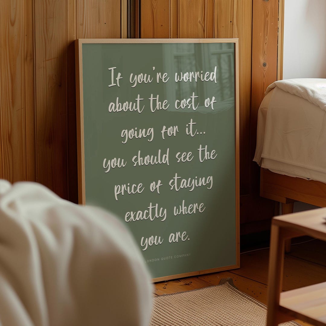 Motivational Trendy Wall Art Print Positive Affirmation Poster ...
