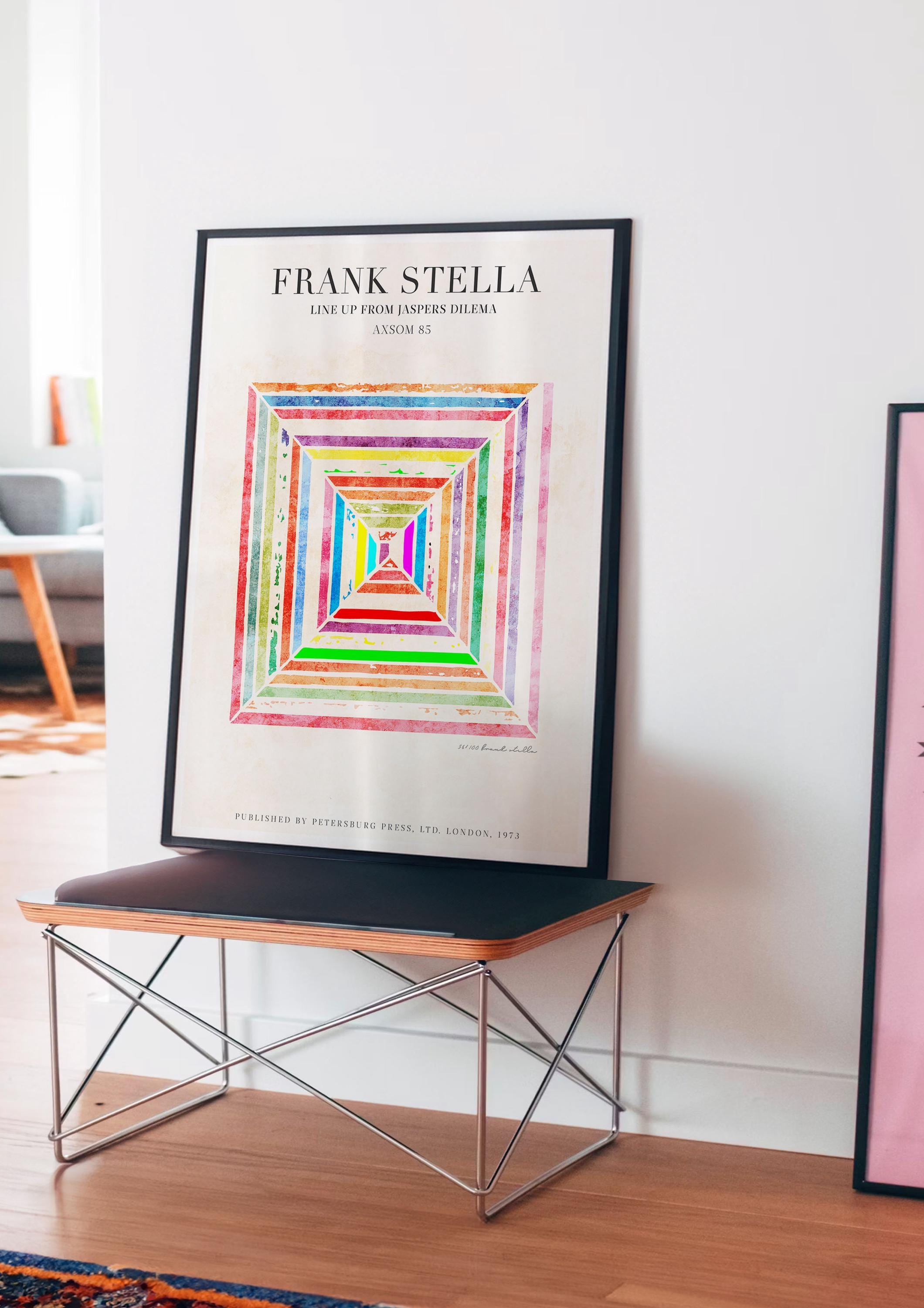 Frank Stella (フランク・ステラ) アートプリント　アートポスター Amazon.co.jp: フランクステラポスターミニマリズムキャンバス