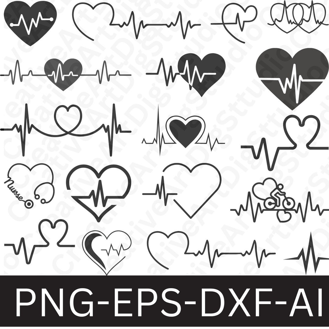 Herzschlag SVG Bundle Herzschlag SVG Herzschlag SVG Etsy.de