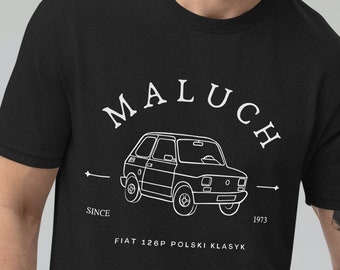 Polski Fiat 126p Shirt, Fiat Tee, Polski Maluch Logo Tee, Mały Fiat Koszulka, Polish Dad Present, Polish Car Logo Shirt, Polskie Auto Nadruk