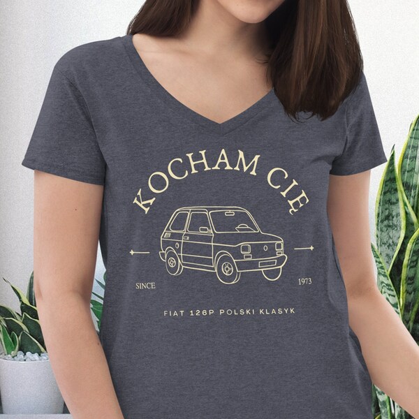 Kocham Cie Tee, Polski Maluch Tshirt, Polski Mały Fiat Logo Koszulka, Kocham Cię Koszulka, Unique Polish Shirt, Cute Polska Shirt, Fiat 126p