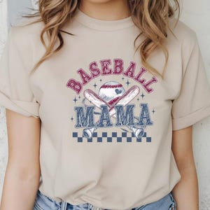 Baseball Mama Softstyle T-Shirt | Sports Mom Tee for Game Day, Baseball Season | Women&#39;s Casual Wear, Unisex Tee