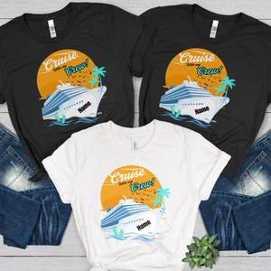 Custom Cruise Crew 2025 Shirt | Personalized Group Cruise Tee | Matching Vacation Shirts for Cruise Season | Custom Name Shirts | Gifts