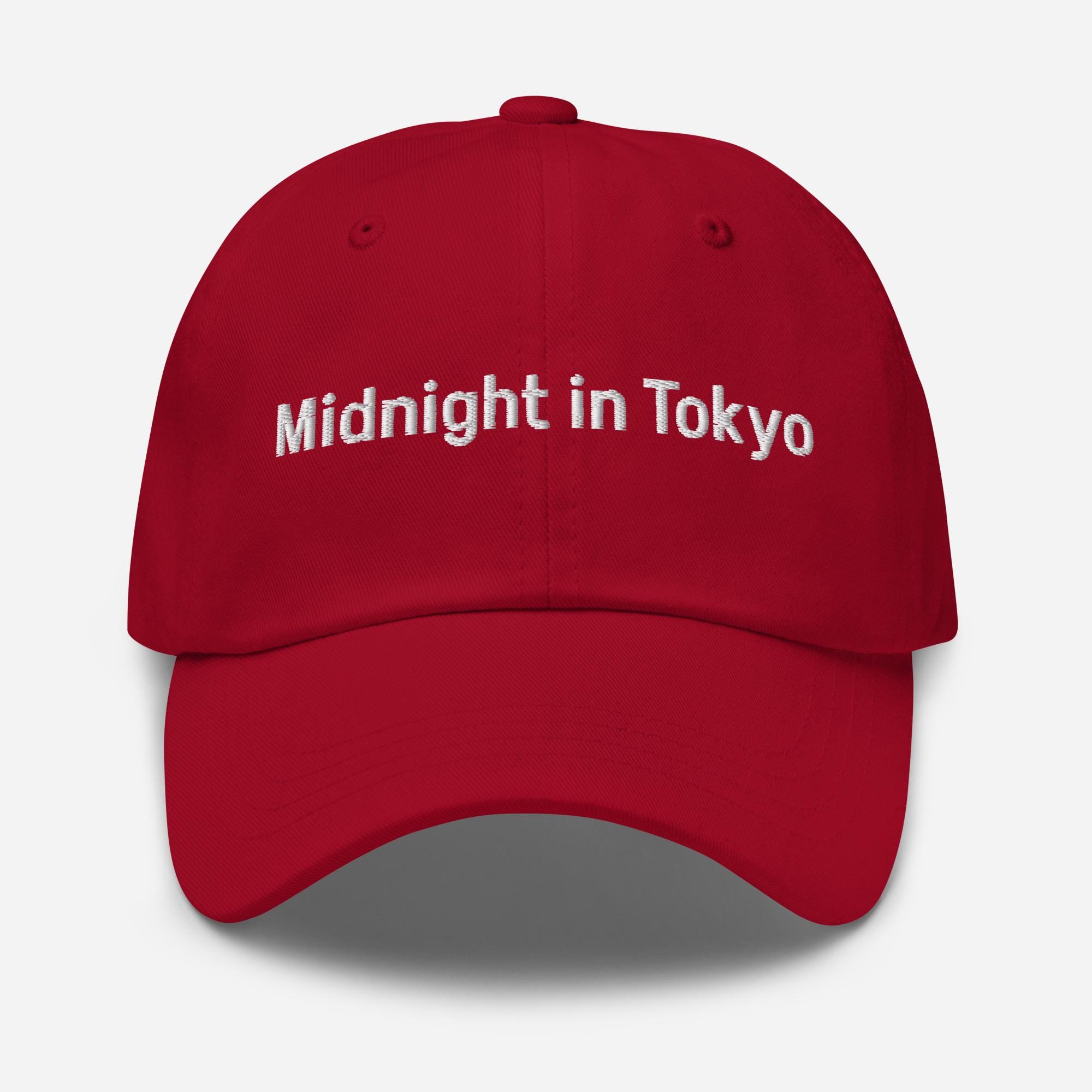 Midnight in Tokyo Hat – Embroidered Travel Dad Cap – City Souvenir