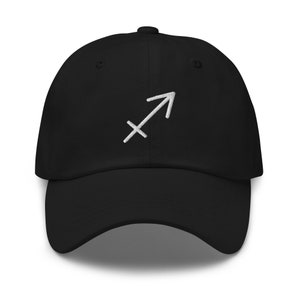Chapeau signe Sagittaire | Chapeau de papa Sagittaire | Chapeau d&#39;anniversaire Sagittaire | Chapeau à sangle réglable | Chapeau d&#39;astrologie | Cadeau de casquette de baseball Sagittaire
