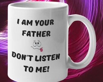 Soy tu padre, me escuchas, regalo del día del padre, papá, papá, abuelo, presente por menos de 20 dólares, regalo de cumpleaños, regalo para papá, amapola