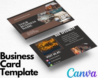 Business Card for Home Design Architect Interior Design Production Lighting and Landscape