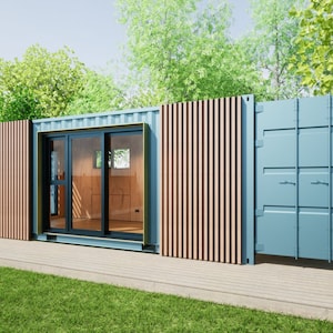 20FT Shipping container sleepout/studio - Full Architectural Plans