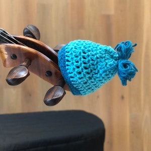 handmade crocheted hat for violin scroll, 100% ultra pima cotton image 1
