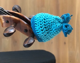 handmade crocheted hat for violin scroll, 100% ultra pima cotton