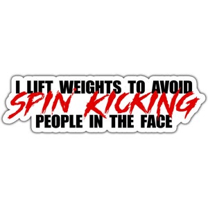 Funny Gym Quote Waterproof Sticker | Fitness Gym Decal |