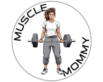 Muskel Mama Wasserfester Aufkleber | Fitness-Studio-Aufkleber |