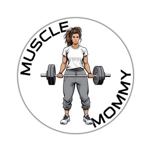 Muscle Mommy Waterproof Sticker | Fitness Gym Decal |
