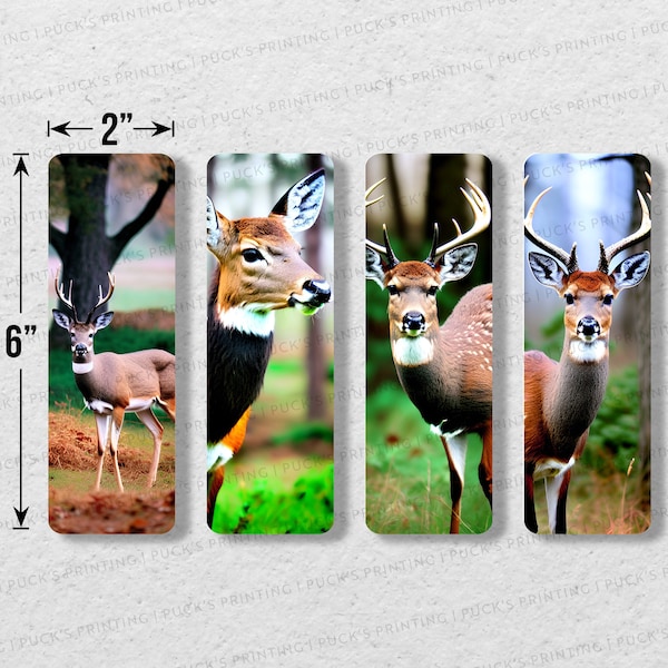 Deer Photographs Printable Bookmark Set Of 4 | Printable Bookmarks | Instant Download | Digital Download |