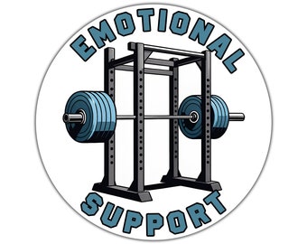 Emotionele steun waterdichte sticker | Fitnessruimte sticker |