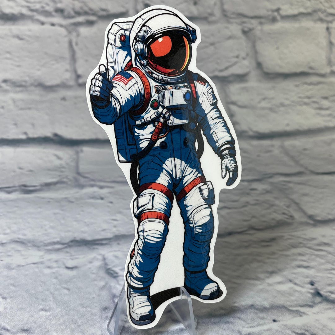 Astronaut Bookmark | Laminated Die Cut Bookmarks | Space Bookmark | - Etsy