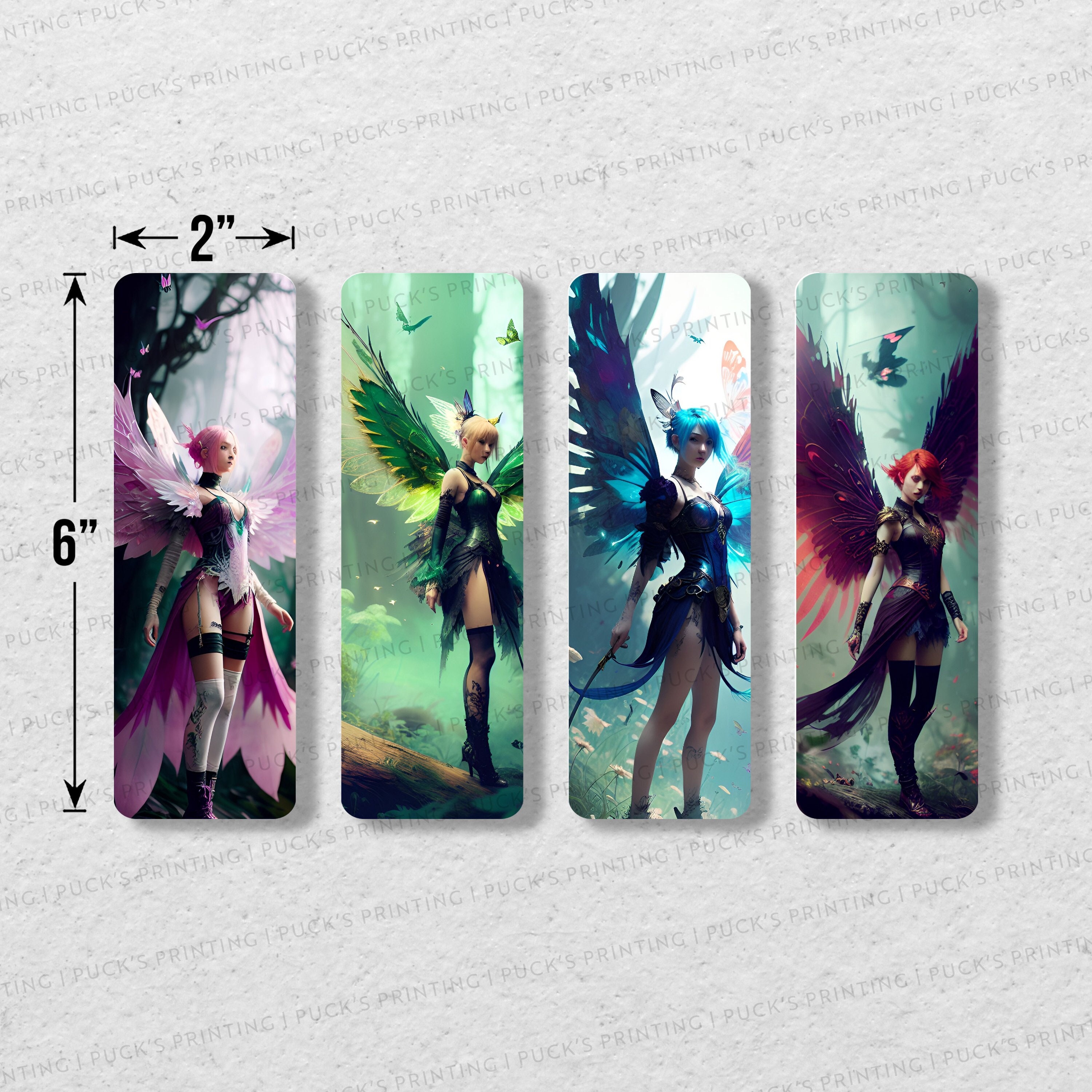 Apocalyptic Fairy Printable Bookmarks | Set of 4 (digital Download) - Etsy