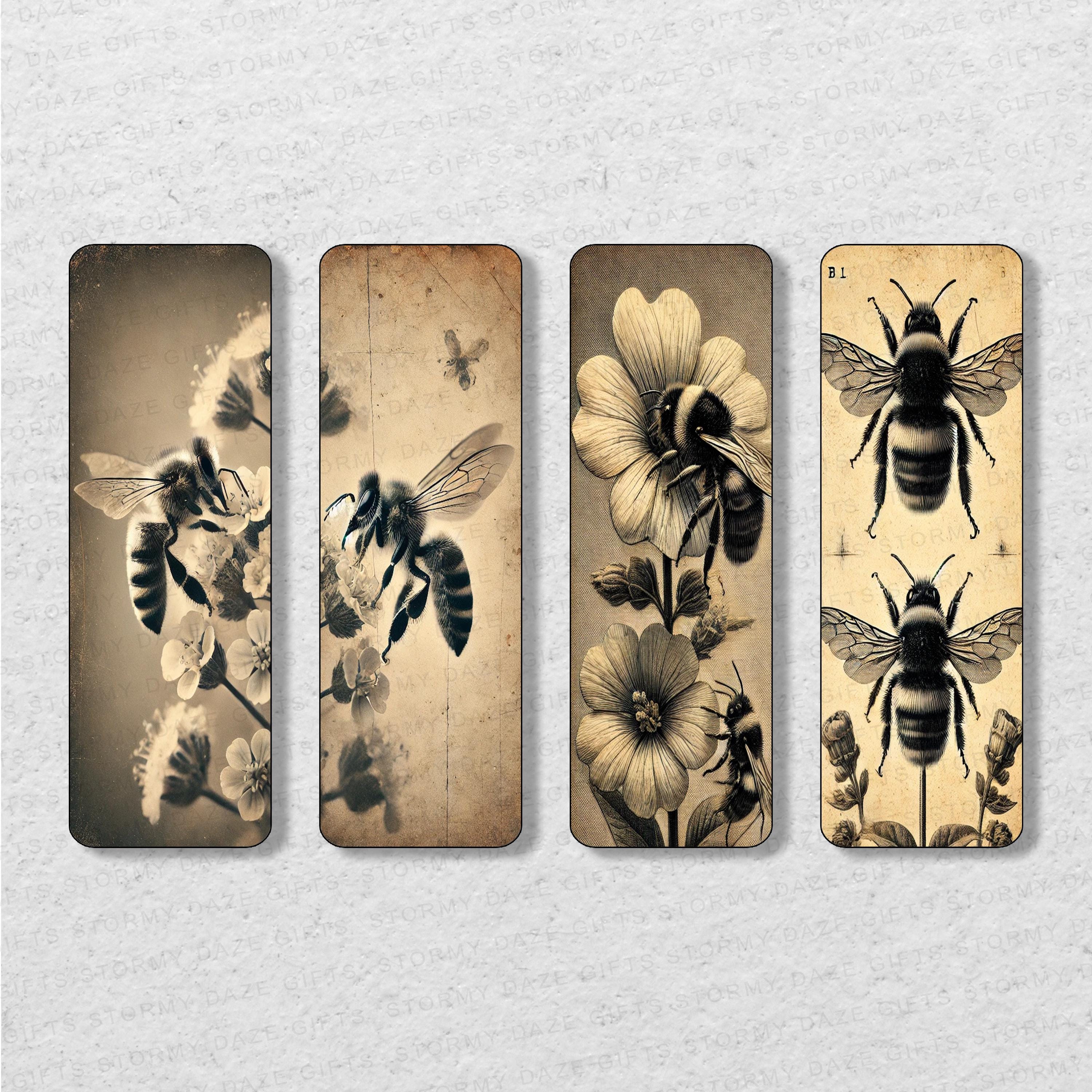Vintage Bees Printable Bookmark Set | Printable Bookmarks | Instant ...