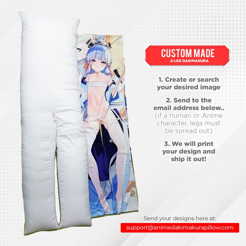 Dakimakura Split Two Legs Anime Custom Body Pillowcase Etsy