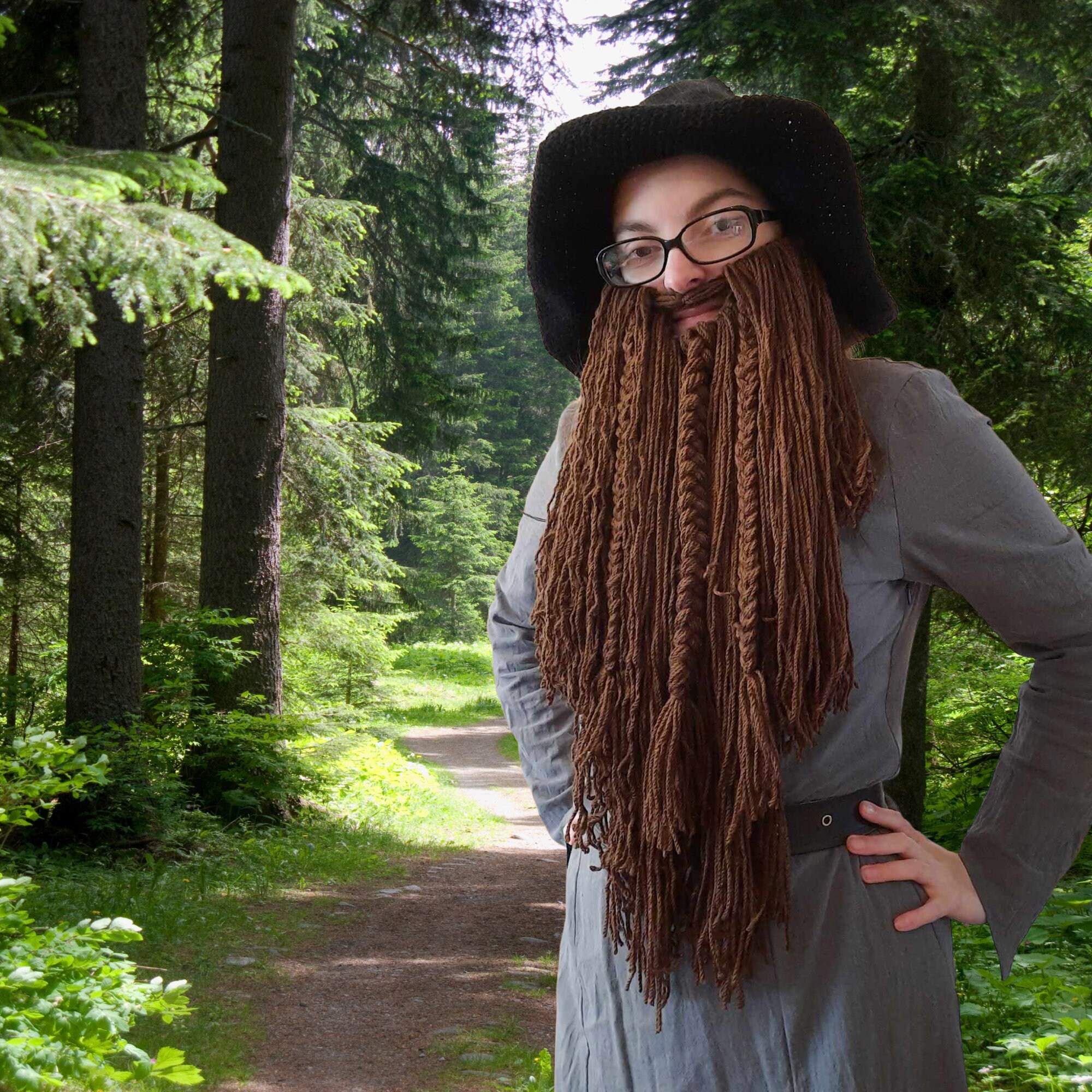 Brown Nylon Beard
