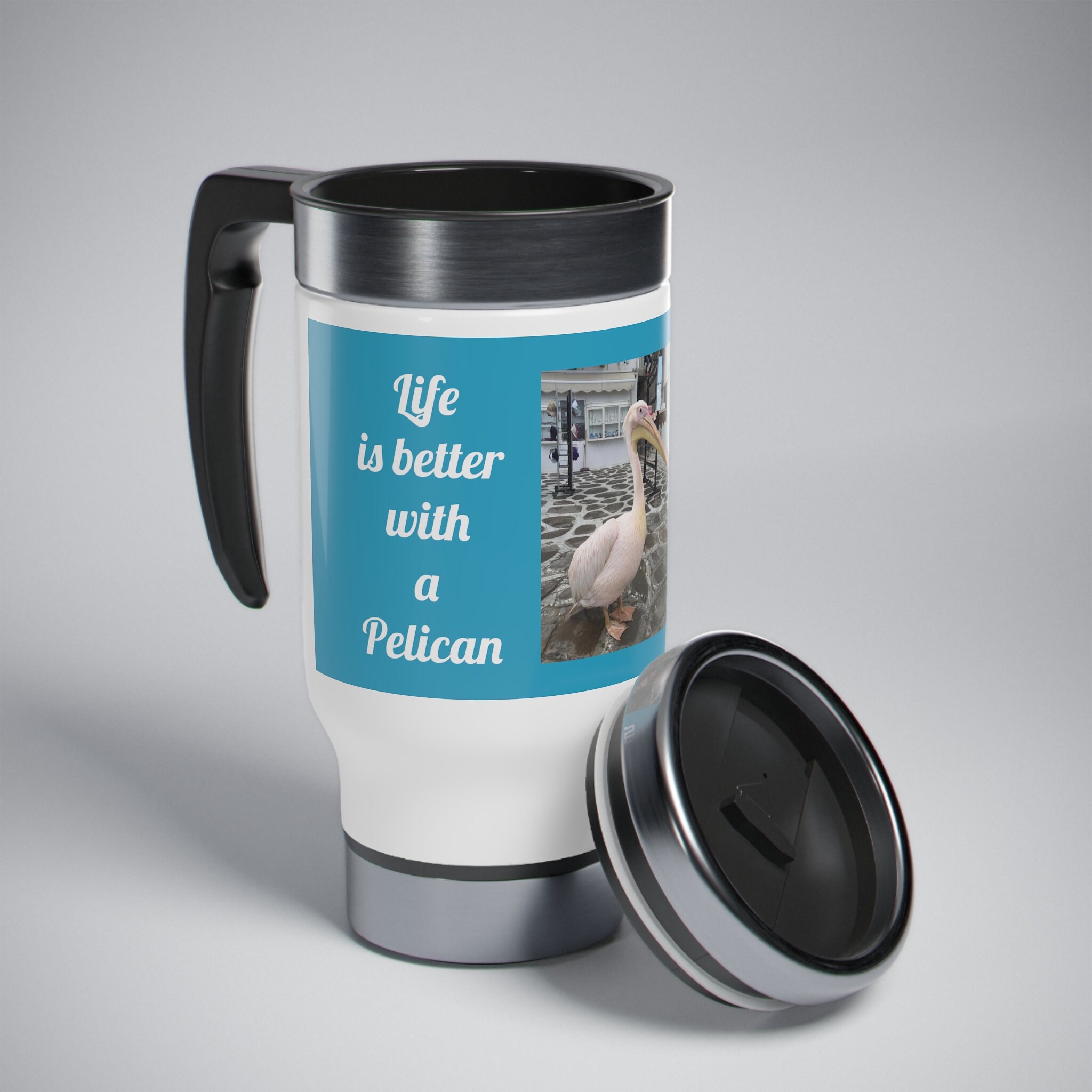 Pelican Mug Not Pelican't Coffee Mugs Funny Pelicans Tumbler Travel Mug  Beer Can