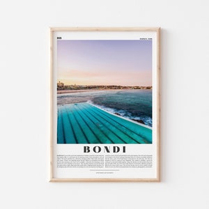 Bondi Beach Print, Australia, Beach Print, Bondi Print, Gallery Wall Set, Colorful Poster, Travel Poster, Travel Set Print, Beach Wall Art