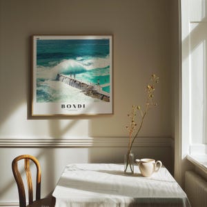 Bondi Beach Print, Australia, Beach Print, Bondi Print, Gallery Wall Set, Colorful Poster, Travel Poster, Travel Set Print, Beach Wall Art