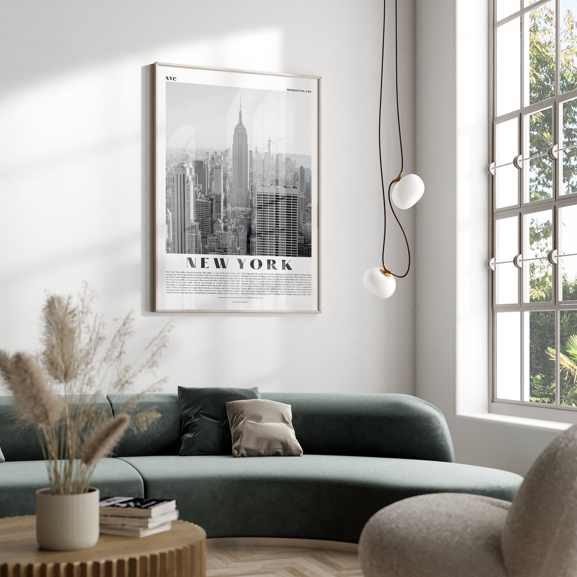 New York Poster, New York City Print, New York Wall Art, Manhattan