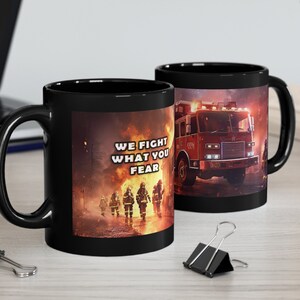Firefighter Retirement Gift For Him Retired Firefighter Mug 11oz Black Mug