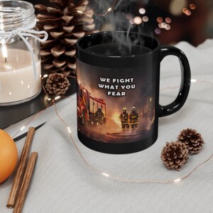 Firefighter Retirement Gift For Him Retired Firefighter Mug 11oz Black Mug