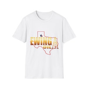 Unisex Softstyle T-Shirt Ewing Oil Dallas Texas