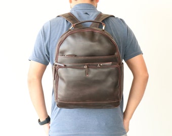 Leather Backpack, Rucksack, Personalized Men Leather Backpack, Hipster Backpack, Leather Rucksack, Backpack, Womens Backpack