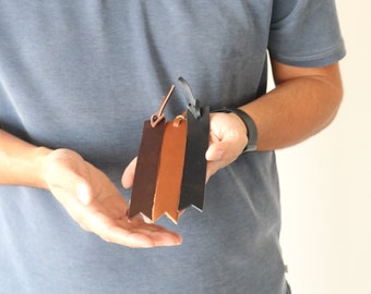 Personalized Leather Bookmark: Custom Reader Gift