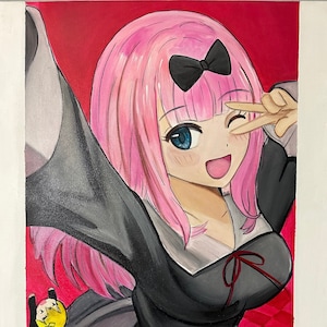 Kaguya-Sama Love is War Anime Painting: The Cunning Genius of Love