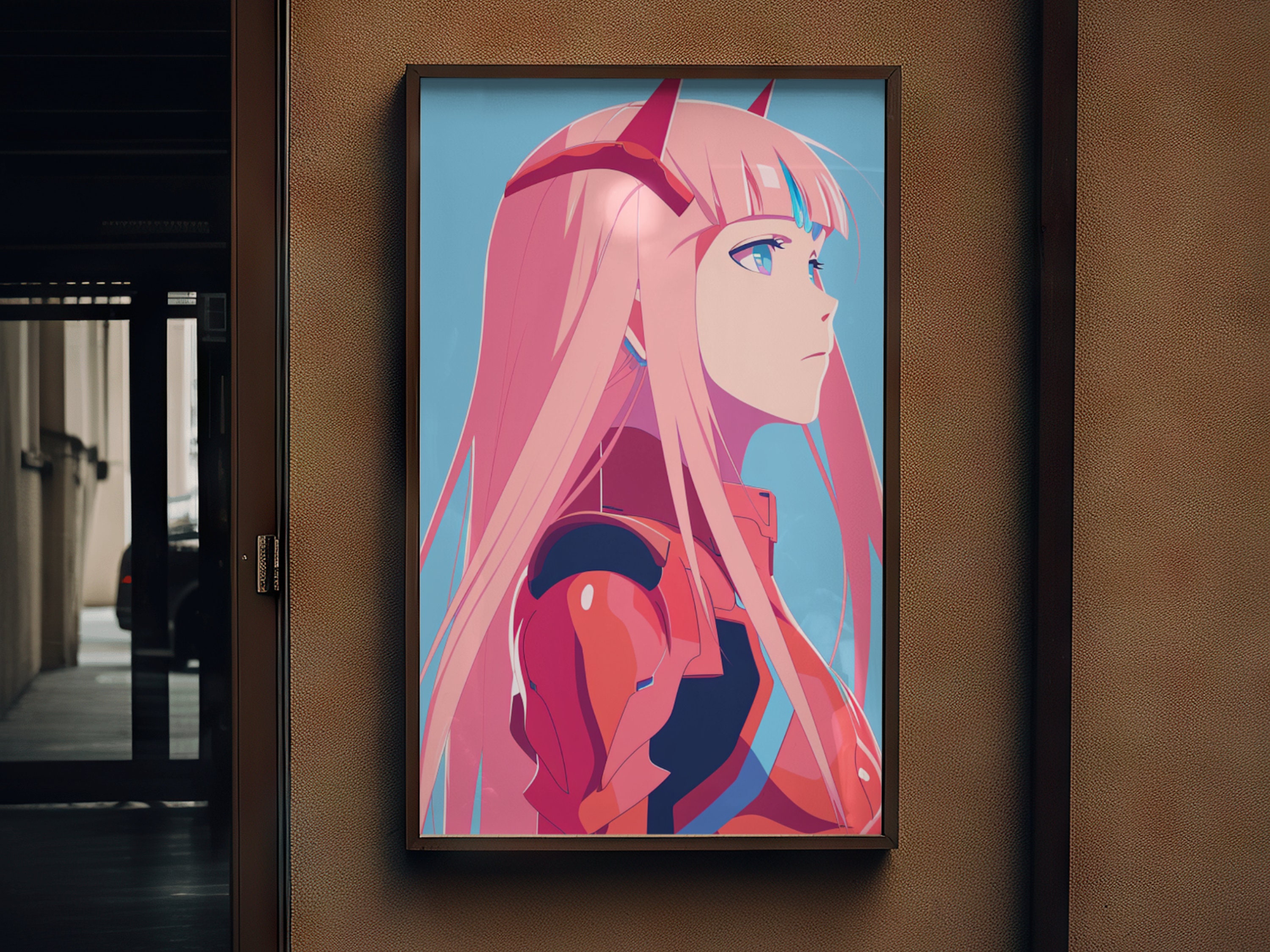 Zero Two: Framed Darling in the Franxx Poster Mecha Muse Portrait, the ...