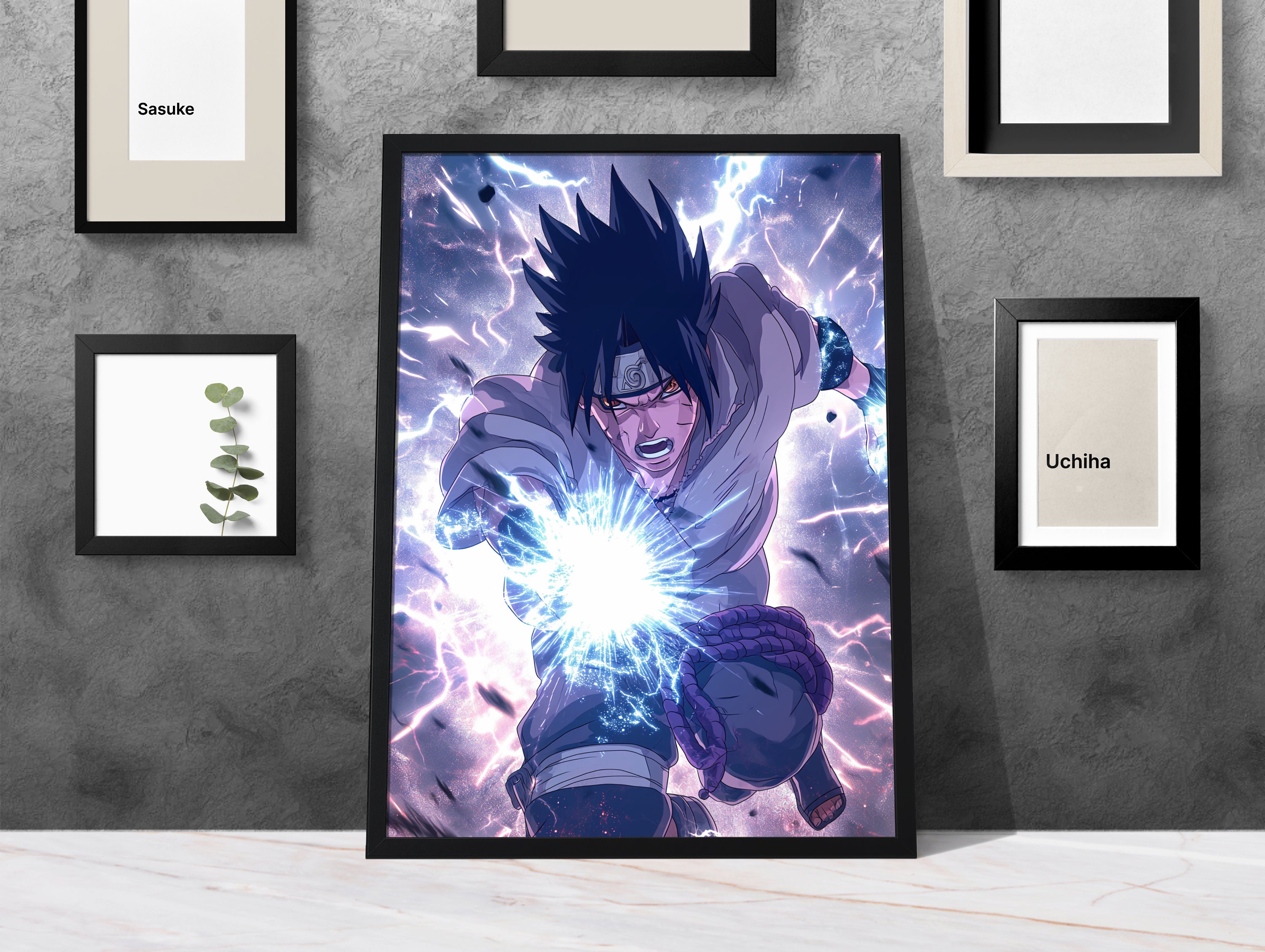 Raging Chidori Sasuke High-resolution Poster, Instant Digital Download ...