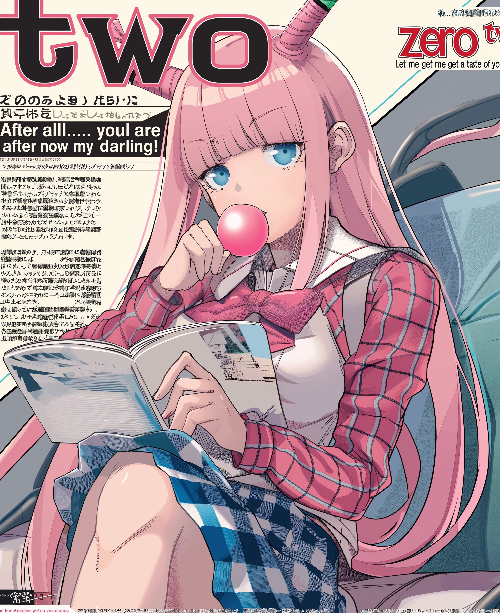 Poster Darling In The Franxx 30x45 Cm - Décoration Murale Anime Esthétique Pour Chambre, Bureau, Salon
