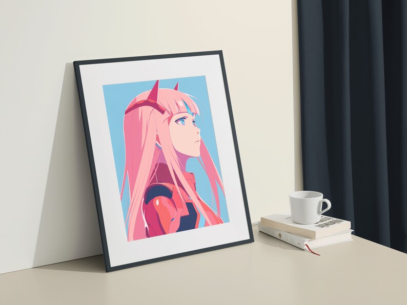 Zero Two: Framed Darling in the Franxx Poster Mecha Muse Portrait, the ...