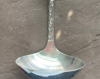 Holmes and Edwards XIV TRIUMPH aka OPAL 1890 Antique Silverplate Soup / Punch Bowl / Ladle Vintage Serving Piece for New Home
