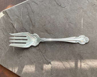 Wm Rogers CEDRIC 1906 Antique Silverplate large COLD MEAT Serving Fork Great Condition for Vintage Dinner/Brunch /Wedding/New Home