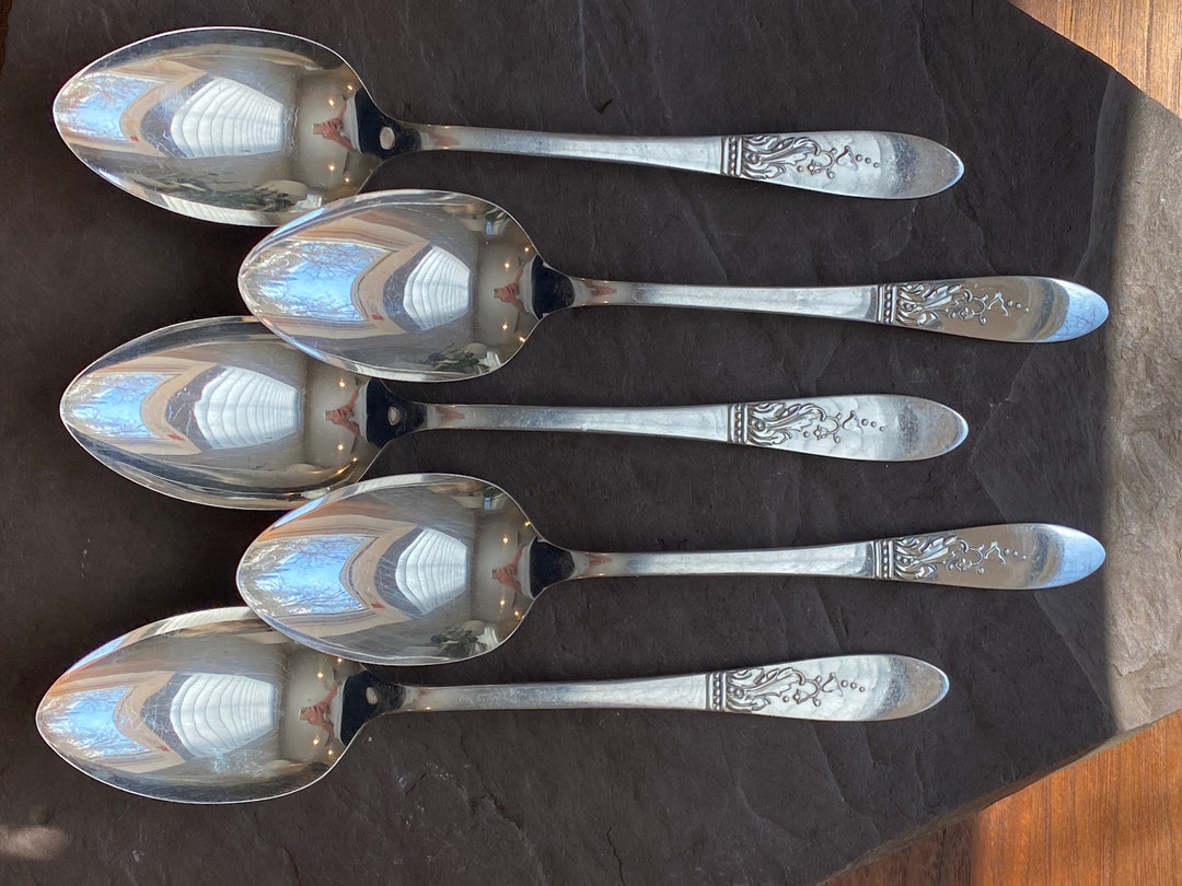 Simeon L. George H. Rogers Company Xtra Oneida Ltd PRESENTATION 1948 ONE Spoon Silverpalted Antique Large Serving Spoons Beautiful Design Etsy