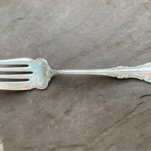 Wm A Rogers A1 CARLTON 1898  Antique Silverplate Cold Meat Fork Serving piece Shabby Chic Great for Vintage Banquet Dinner Wedding Party