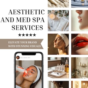 Medical Spa Stock Photo Bundle | Botox, Skincare & Aesthetic Spa Marketing Images