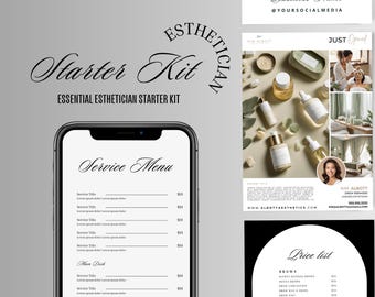 Kit de Formulários para Esteticistas: Modelos do Canva para Negócios de Spa (Download Digital)