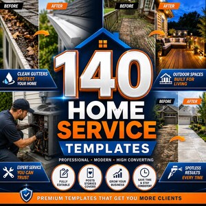 Deck Gutter AC Repair Templates – Home Trades Social Media Kit