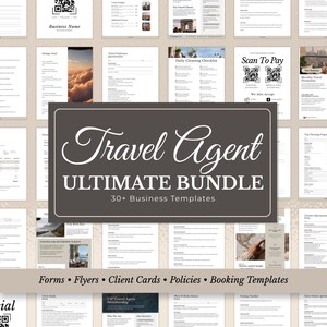Travel Agent Forms Bundle: Booking, Itinerary & Client Templates (Canva)