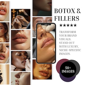 Med Spa Stock Photos: Botox & Filler Marketing Images (50 Images, PDF Guidebook Included)