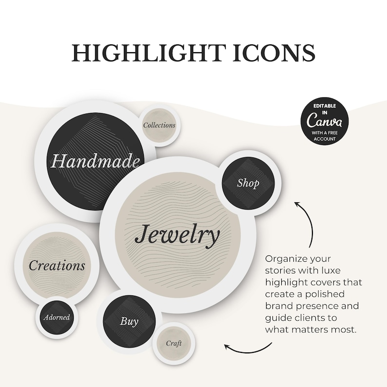 Jewelry Instagram Templates | Social Media Canva Bundle (digital ...