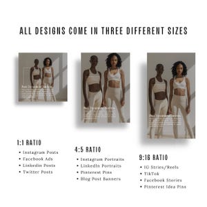 Professional clinic marketing template featuring weight loss success story layouts