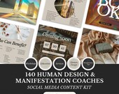 Human Design Manifestation Kit – Editable Social Media Templates for Coaches